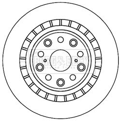 BORG & BECK Тормозной диск BBD5961S